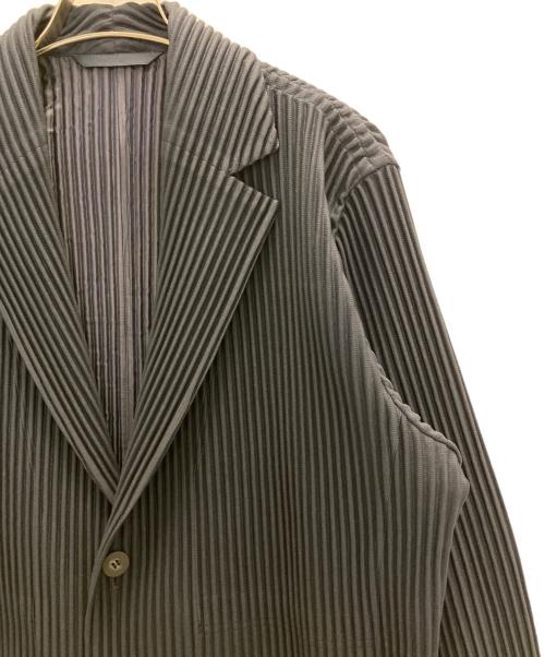 HOMME PLISSE ISSEY MIYAKE（オム プリッセ イッセイ ミヤケ）HOMME PLISSE ISSEY MIYAKE (オム プリッセ イッセイ ミヤケ) BASIC テーラードジャケット ネイビー サイズ:2の古着・服飾アイテム