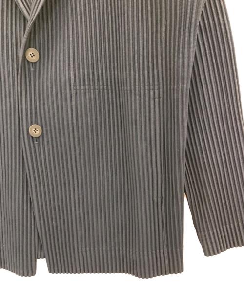 HOMME PLISSE ISSEY MIYAKE（オム プリッセ イッセイ ミヤケ）HOMME PLISSE ISSEY MIYAKE (オム プリッセ イッセイ ミヤケ) BASIC テーラードジャケット ネイビー サイズ:2の古着・服飾アイテム