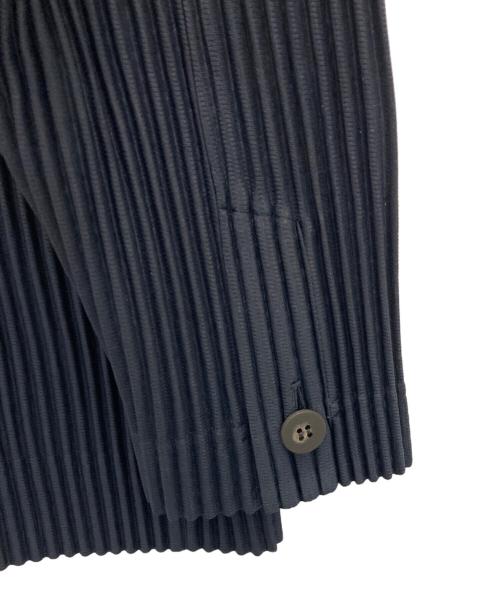 HOMME PLISSE ISSEY MIYAKE（オム プリッセ イッセイ ミヤケ）HOMME PLISSE ISSEY MIYAKE (オム プリッセ イッセイ ミヤケ) BASIC テーラードジャケット ネイビー サイズ:2の古着・服飾アイテム