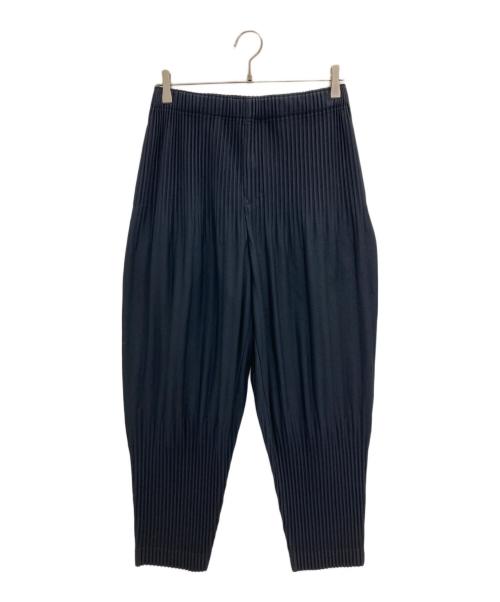 HOMME PLISSE ISSEY MIYAKE（オム プリッセ イッセイ ミヤケ）HOMME PLISSE ISSEY MIYAKE (オム プリッセ イッセイ ミヤケ) プリーツパンツ ネイビー サイズ:1の古着・服飾アイテム