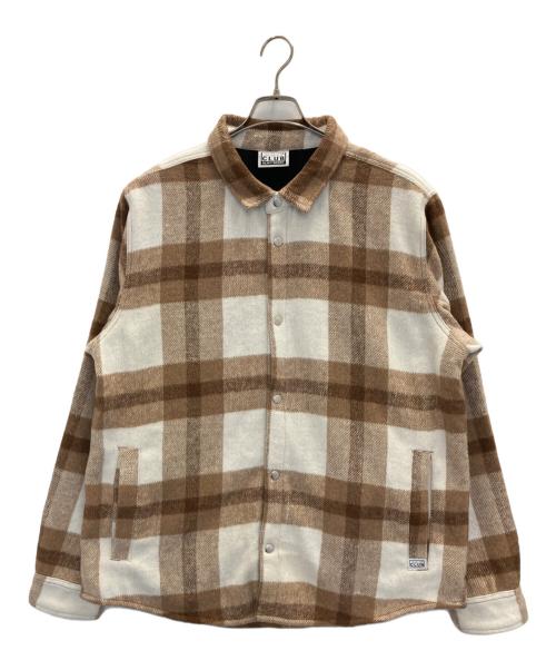 PROCLUB（プロクラブ）PROCLUB (プロクラブ) チェックジャケット ブラウン サイズ:XLの古着・服飾アイテム