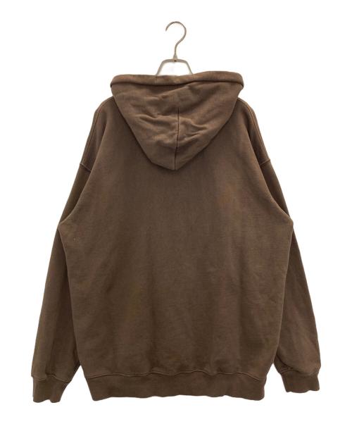 Dime（ダイム）Dime (ダイム) Classic Small Logo Hoodie ブラウン サイズ:XLの古着・服飾アイテム