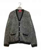 SUPREMEシュプリーム）の古着「2-TONE Mohair Cardigan」｜ブラック