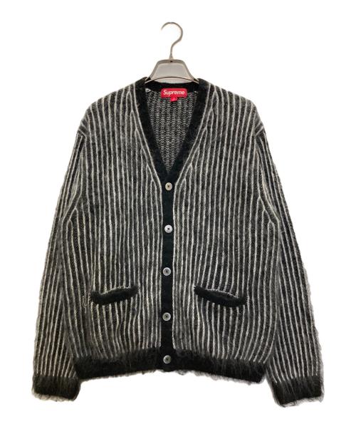 SUPREME（シュプリーム）Supreme (シュプリーム) 2-TONE Mohair Cardigan ブラック サイズ:Sの古着・服飾アイテム