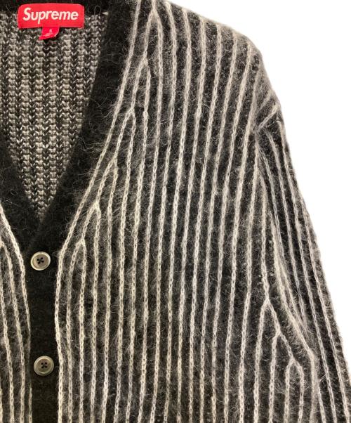 SUPREME（シュプリーム）Supreme (シュプリーム) 2-TONE Mohair Cardigan ブラック サイズ:Sの古着・服飾アイテム