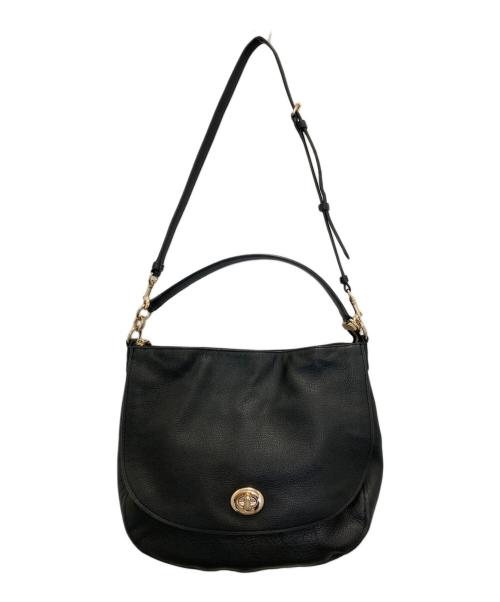 COACH（コーチ）COACH (コーチ) ターンロックホーボー　2WAYバッグ ブラックの古着・服飾アイテム
