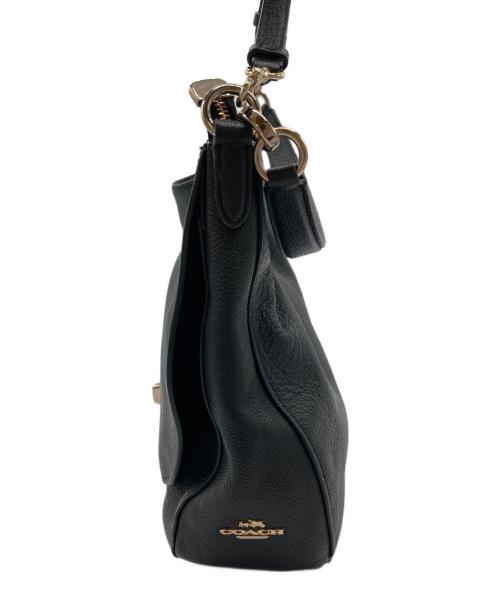 COACH（コーチ）COACH (コーチ) ターンロックホーボー　2WAYバッグ ブラックの古着・服飾アイテム