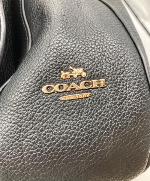 COACH（コーチ）COACH (コーチ) ターンロックホーボー　2WAYバッグ ブラックの古着・服飾アイテム