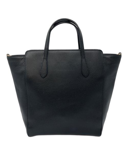 GUCCI（グッチ）GUCCI (グッチ) スウィング　ハンドバッグ ブラックの古着・服飾アイテム