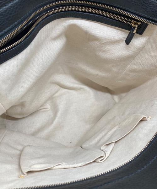 GUCCI（グッチ）GUCCI (グッチ) スウィング　ハンドバッグ ブラックの古着・服飾アイテム