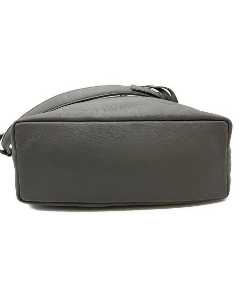 HERGOPOCH（エルゴポック）HERGOPOCH (エルゴポック) ソフトシュリンクレザー 2way巾着ショルダーバッグ グレーの古着・服飾アイテム