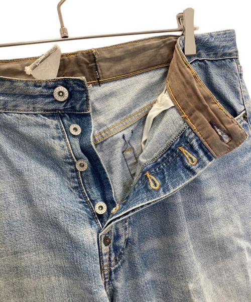 stussy（ステューシー）stussy (ステューシー) ダメージ加工デニムパンツ ブルー サイズ:36の古着・服飾アイテム