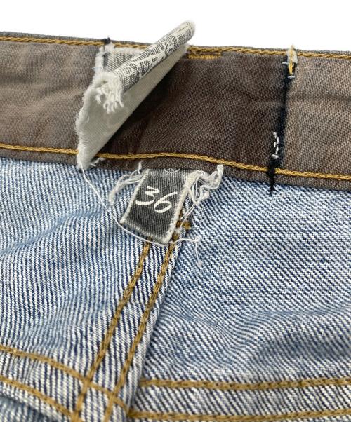 stussy（ステューシー）stussy (ステューシー) ダメージ加工デニムパンツ ブルー サイズ:36の古着・服飾アイテム