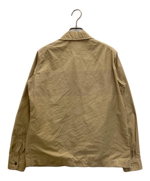 and wander（アンドワンダー）and wander (アンドワンダー) ナイロンワークシャツジャケット ベージュ サイズ:00の古着・服飾アイテム