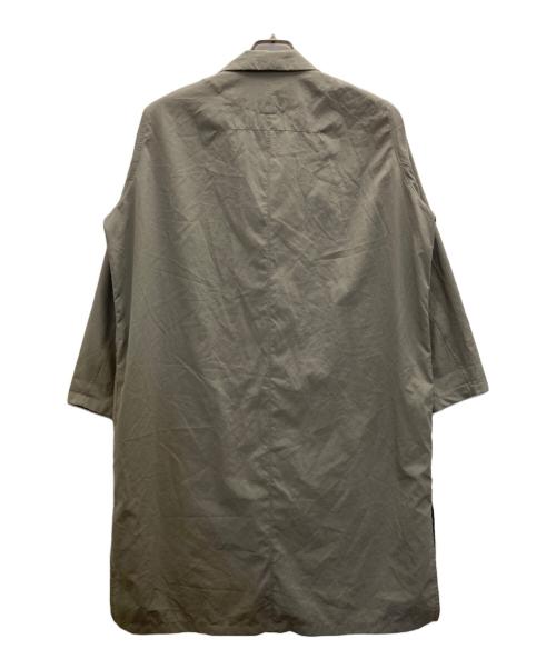 NO CONTROL AIR（ノーコントロールエアー）no control air (ノーコントロールエアー) リンクルタフタロングテーラードコート グレー サイズ:XSの古着・服飾アイテム