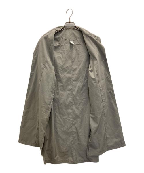 NO CONTROL AIR（ノーコントロールエアー）no control air (ノーコントロールエアー) リンクルタフタロングテーラードコート グレー サイズ:XSの古着・服飾アイテム