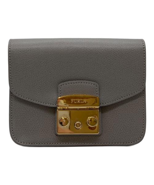 FURLA（フルラ）FURLA (フルラ) メトロポリスチェーンショルダーバッグ グレーの古着・服飾アイテム