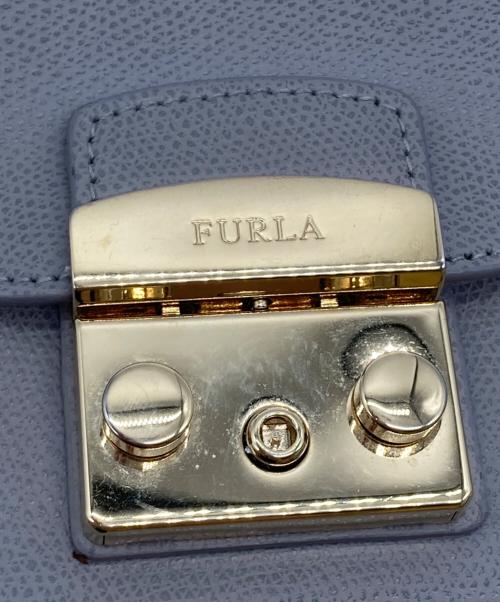 FURLA（フルラ）FURLA (フルラ) メトロポリスチェーンショルダーバッグ グレーの古着・服飾アイテム