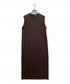 ATONエイトン）の古着「SUVIN 60/2 TANK TOP DRESS」｜ブラウン