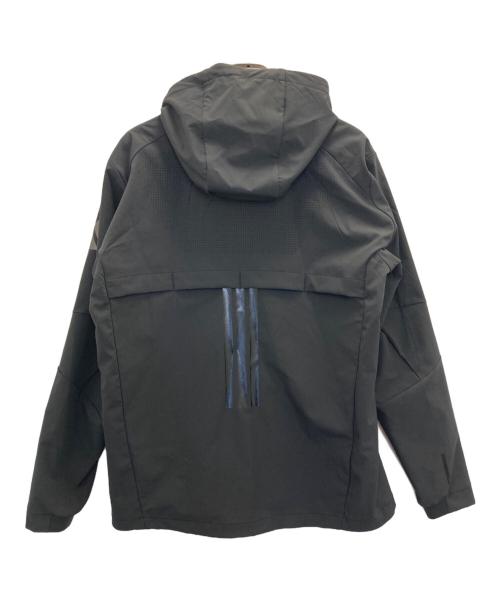 adidas（アディダス）adidas (アディダス) プレミアム ストレッチ ウーブン フルジップパーカー ブラック サイズ:ＸＬの古着・服飾アイテム