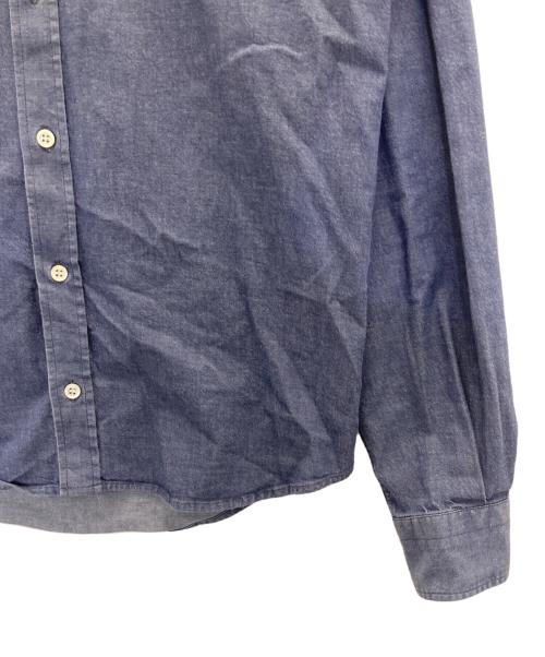 maison kitsune（メゾンキツネ）maison kitsune (メゾンキツネ) FOX HEAD EMBROIDERY CLASSIC SHIRT ネイビー サイズ:37の古着・服飾アイテム