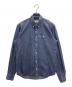 maison kitsune（メゾンキツネ）の古着「FOX HEAD EMBROIDERY CLASSIC SHIRT」｜ネイビー
