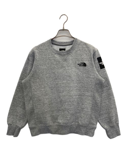 THE NORTH FACE（ザ ノース フェイス）THE NORTH FACE (ザ ノース フェイス) スクエアロゴクルー スウェット グレー サイズ:Mの古着・服飾アイテム