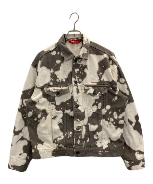 SUPREME（シュプリーム）SUPREME (シュプリーム) Denim Trucker Jacket (Bleached) グレー サイズ:Sの古着・服飾アイテム