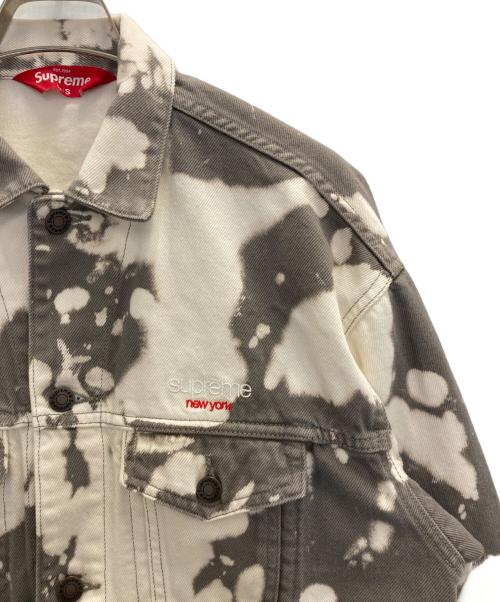 SUPREME（シュプリーム）SUPREME (シュプリーム) Denim Trucker Jacket (Bleached) グレー サイズ:Sの古着・服飾アイテム
