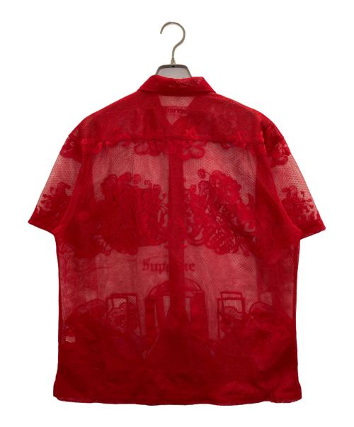SUPREME（シュプリーム）SUPREME (シュプリーム) Last Supper Lace S/S Shirt レッド サイズ:Sの古着・服飾アイテム