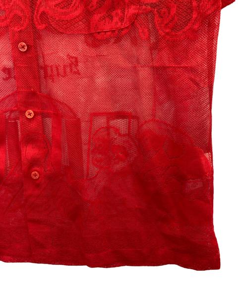 SUPREME（シュプリーム）SUPREME (シュプリーム) Last Supper Lace S/S Shirt レッド サイズ:Sの古着・服飾アイテム