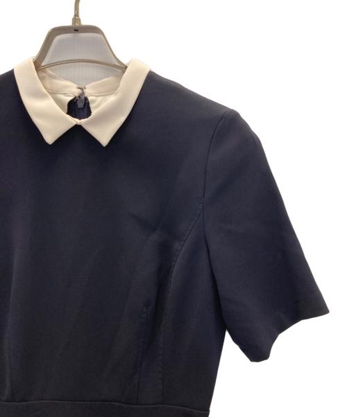 CELFORD（セルフォード）CELFORD (セルフォード) 襟付きワンピース ネイビー サイズ:34の古着・服飾アイテム