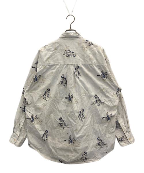 CHAPS RALPH LAUREN（チャップス ラルフローレン）CHAPS RALPH LAUREN (チャップス ラルフローレン) カウボーイ柄シャツ ホワイト サイズ:Lの古着・服飾アイテム