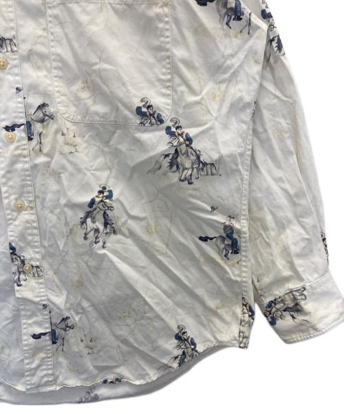CHAPS RALPH LAUREN（チャップス ラルフローレン）CHAPS RALPH LAUREN (チャップス ラルフローレン) カウボーイ柄シャツ ホワイト サイズ:Lの古着・服飾アイテム