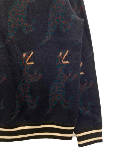 PAUL SMITH（ポールスミス）Paul Smith (ポールスミス) DINOSAUR REPEAT JACQUARD SWEATER ネイビー サイズ:Ⅿの古着・服飾アイテム