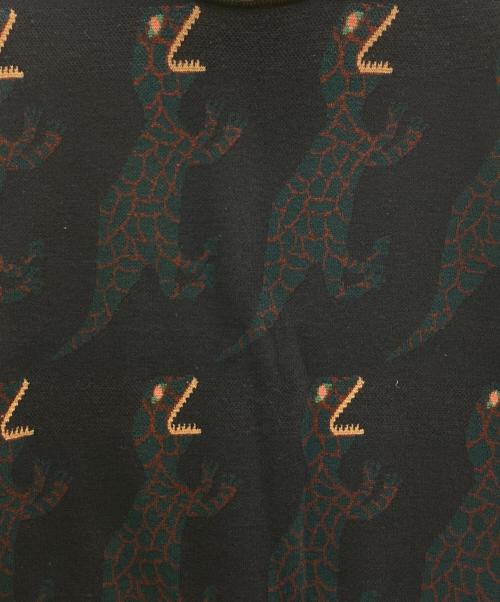 PAUL SMITH（ポールスミス）Paul Smith (ポールスミス) DINOSAUR REPEAT JACQUARD SWEATER ネイビー サイズ:Ⅿの古着・服飾アイテム