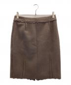 Christian Diorクリスチャン ディオール）の古着「wool mini skirt」｜ブラウン