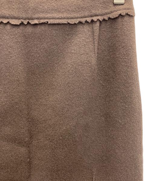 Christian Dior（クリスチャン ディオール）Christian Dior (クリスチャン ディオール) wool mini skirt ブラウン サイズ:40の古着・服飾アイテム