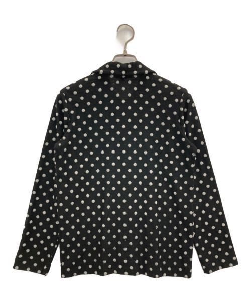 tricot COMME des GARCONS（トリココムデギャルソン）tricot COMME des GARCONS (トリココムデギャルソン) ラウンドカラーポルカドットシャツ ブラック サイズ:Sの古着・服飾アイテム