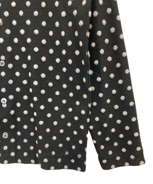tricot COMME des GARCONS（トリココムデギャルソン）tricot COMME des GARCONS (トリココムデギャルソン) ラウンドカラーポルカドットシャツ ブラック サイズ:Sの古着・服飾アイテム