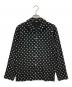 tricot COMME des GARCONS（トリココムデギャルソン）の古着「ラウンドカラーポルカドットシャツ」｜ブラック