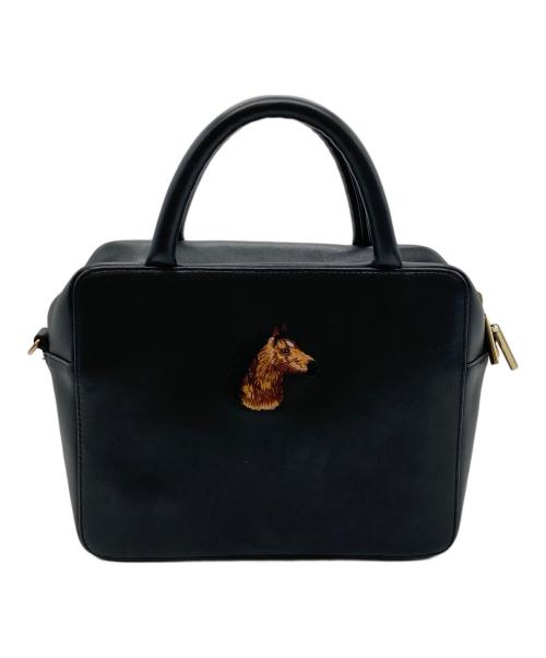 ear PAPILLONNER（イアパピヨネ）ear PAPILLONNER (イアパピヨネ) 2WAYバッグ ブラックの古着・服飾アイテム