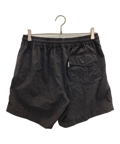 HOLLYWOOD RANCH MARKET（ハリウッドランチマーケッド）HOLLYWOOD RANCH MARKET (ハリウッドランチマーケッド) Hエンブロイダリー ボタニカルダイドナイロンショーツ ブラック サイズ:Mの古着・服飾アイテム