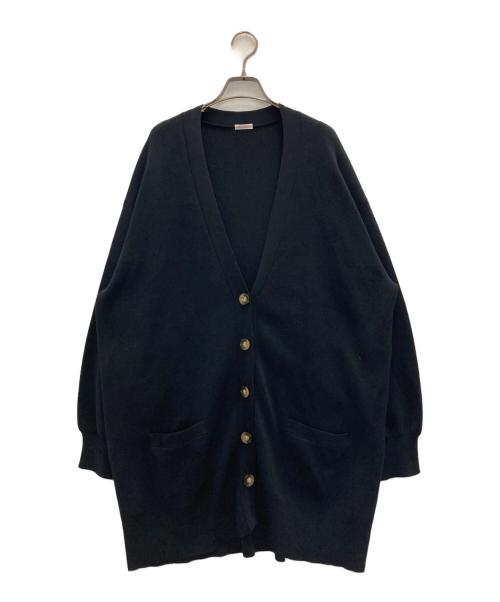DRESSTERIOR（ドレステリア）DRESSTERIOR (ドレステリア) 接結ビッグカーディガン ネイビー サイズ:38の古着・服飾アイテム