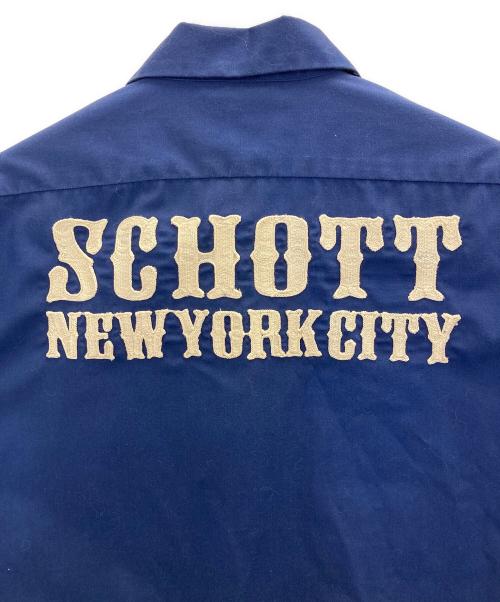 Schott（ショット）Schott (ショット) ワークシャツ ブルー サイズ:Sの古着・服飾アイテム