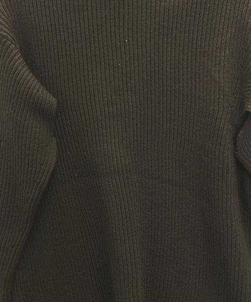 UNFIL（アンフィル）UNFIL (アンフィル) bluefaced leicester bottle neck sweater wheat ブラック サイズ:1の古着・服飾アイテム