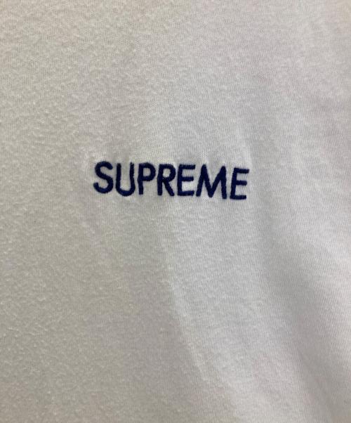 SUPREME（シュプリーム）SUPREME (シュプリーム) ロゴ刺繍Tシャツ ホワイト サイズ:Sの古着・服飾アイテム