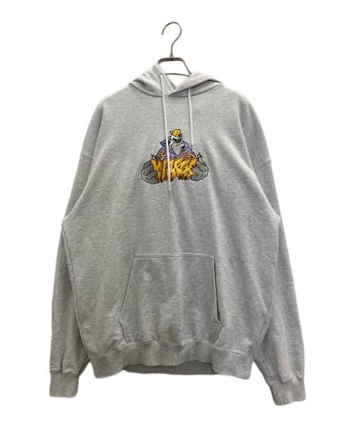 X-LARGE（エクストララージ）X-LARGE (エクストララージ) ロゴチェーンプルオーバーフーデッドスウェット グレー サイズ:Ⅿの古着・服飾アイテム