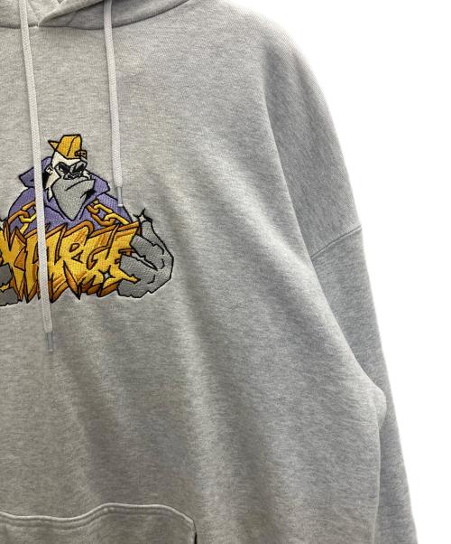 X-LARGE（エクストララージ）X-LARGE (エクストララージ) ロゴチェーンプルオーバーフーデッドスウェット グレー サイズ:Ⅿの古着・服飾アイテム