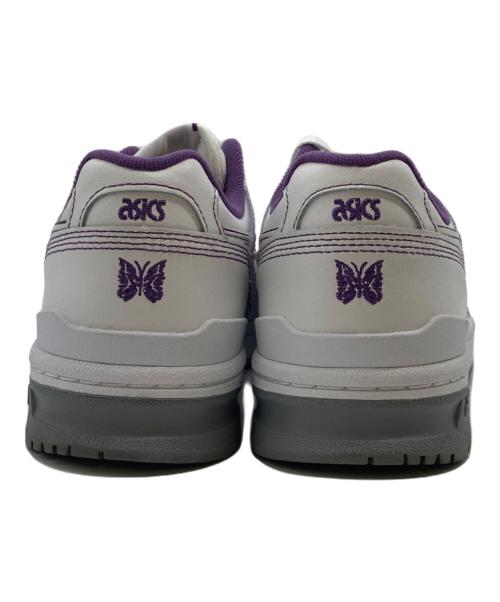 asics（アシックス）asics (アシックス) Needles (ニードルズ) ローカットスニーカー ホワイト×パープル サイズ:26の古着・服飾アイテム